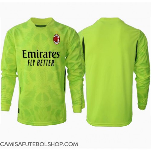 Camisa de time de futebol AC Milan Goleiro Replicas 3º Equipamento 2024-25 Manga Comprida
